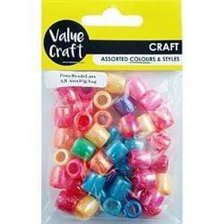 AussieSuperStore Jewellery Making Supplies Pony Beads Large Assorted Pony Beads Large Assorted | Jewellery Making Beads 9331468050513 VJY220